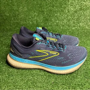 Brooks Shoes Mens 9 Glycerin 19 Running Sneakers Blue Athletic Low 1103561D443