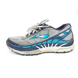Brooks Womens Dyad 8 Gray Blue Running Shoes Lace Up Size 7