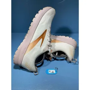 Brooks Womens Revel 4 1203371B172 White Lace Up Running Sneaker Shoes Size 11 B