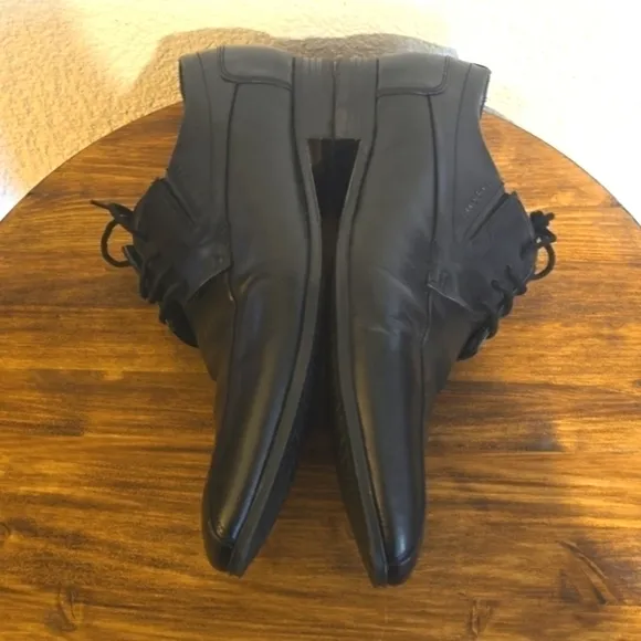 Bugatti 1802 Mens Black Premium leather Dress shoes MINT! 44 Sz.11