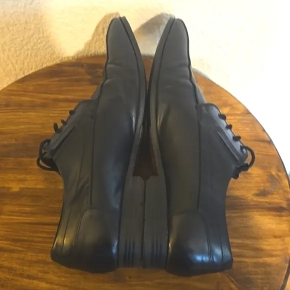 Bugatti 1802 Mens Black Premium leather Dress shoes MINT! 44 Sz.11