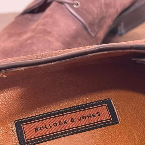 Bullock &amp; Jones Men's Brown Suede Dress Shoes