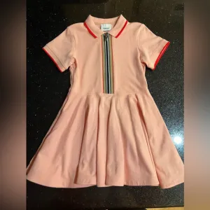 Burberry Girls Pink Skater Dress, Size 6Y
