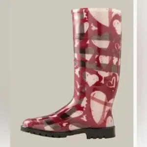 BURBERRY Nova Check Hearts Rainboots ☔️