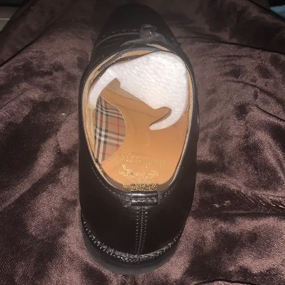 BURBERRY’S Black LEATHER Oxford dress vintage SHOES US 4