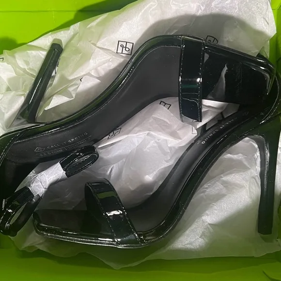 CALL IT SPRING • Black Katsia High Heels Strappy Sandals Shoes