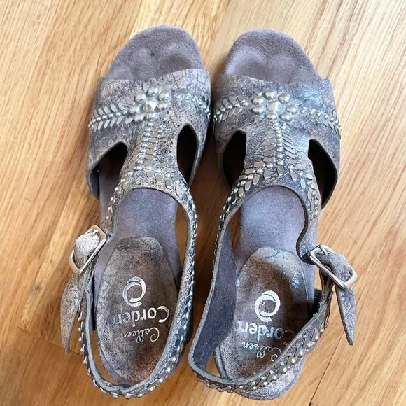 Calleen Cordero silver studded Heels