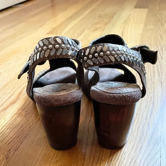 Calleen Cordero silver studded Heels