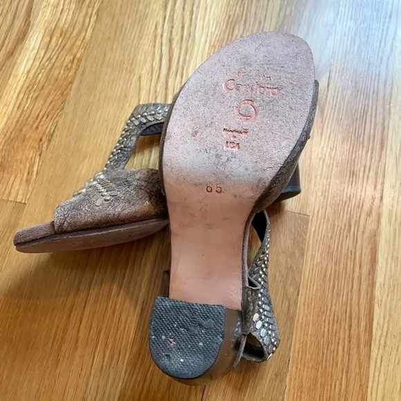 Calleen Cordero silver studded Heels