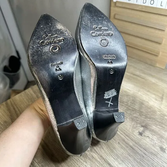 Calleen Cordero Women’s 9 Silver Heels Shoes