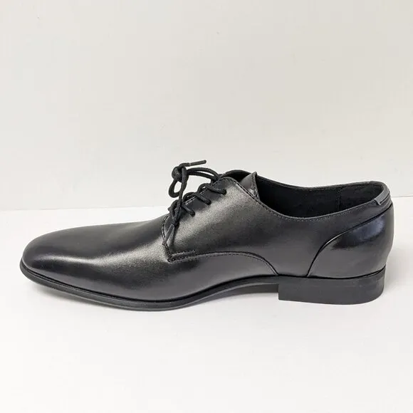 Calvin Klein Lucca Dress Shoe, Black Leather, Men's 11 M