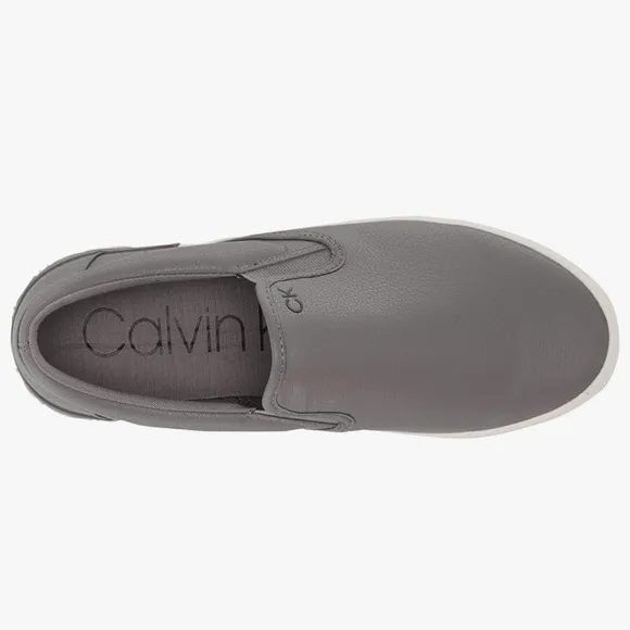 Calvin Klein Men's Gray Slip-On Shoes