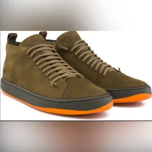 Camper Domus Men's 42 US 8.5 Suede Mid Shoes Olive