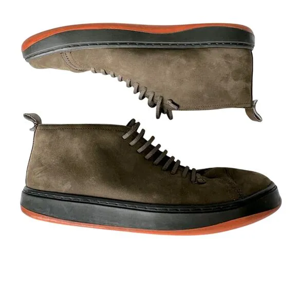 Camper Domus Men's 42 US 8.5 Suede Mid Shoes Olive