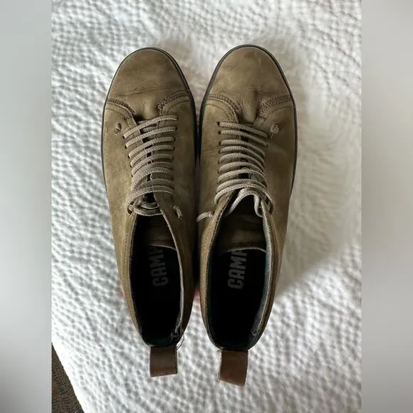 Camper Domus Men's 42 US 8.5 Suede Mid Shoes Olive