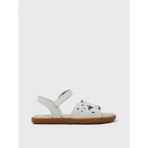 Camper Kids Sandals Cutout Design White Footwear
