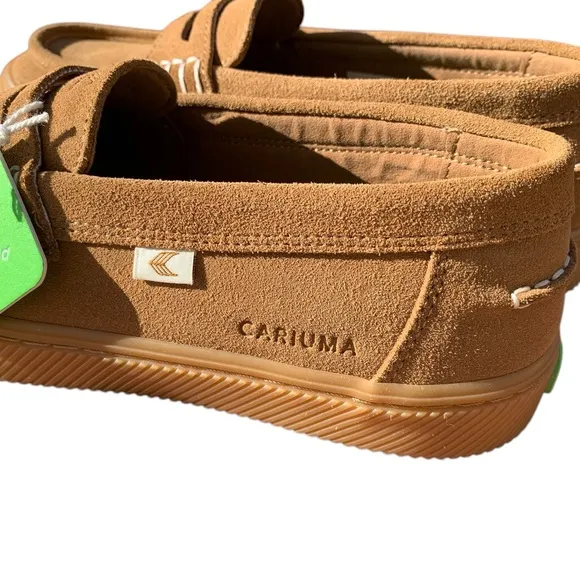 Cariuma Caju Gum Camel Suede Loafers Size 8