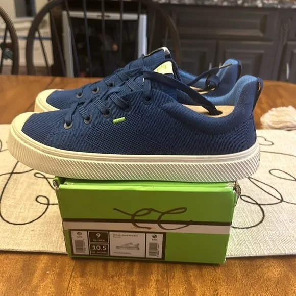 CARIUMA unisex IBI LOW Mineral Blue Knit Sneakers
