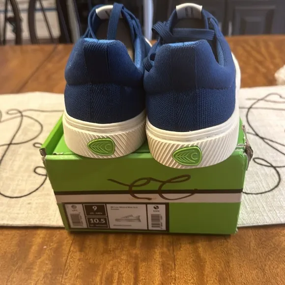 CARIUMA unisex IBI LOW Mineral Blue Knit Sneakers