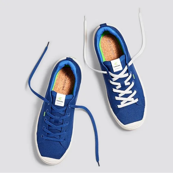 CARIUMA unisex IBI LOW Mineral Blue Knit Sneakers
