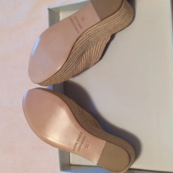 Carrie Forbes women's size 35 beige shoes.