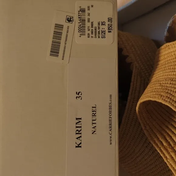 Carrie Forbes women's size 35 beige shoes.