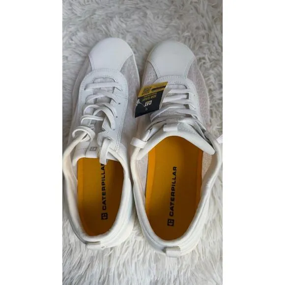 CATERPILLAR Unisex's Hex Vent  White Mens 11 womens 13