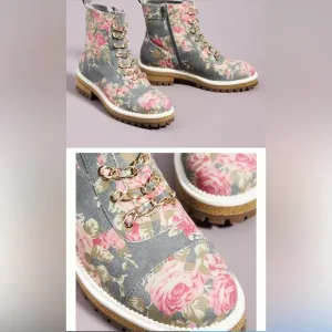 Cecelia New York floral hiker boots