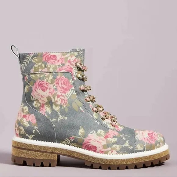Cecelia New York floral hiker boots