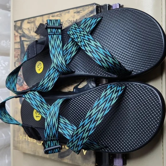 Chaco JCH108685 Men Z/1 Classic Slip Resistant Squall Green Comfort Sandal Sz13