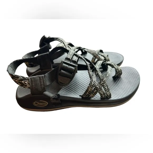 Chaco Z Eddy X2 Black &amp; White Sandals Women's Size 8