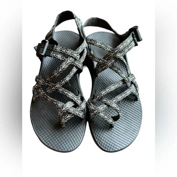 Chaco Z Eddy X2 Black &amp; White Sandals Women's Size 8
