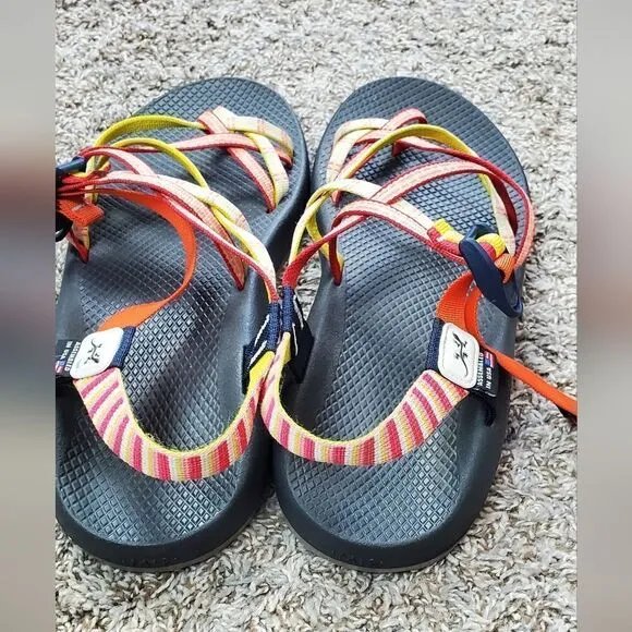 Chaco Orange &amp; Yellow Sandals