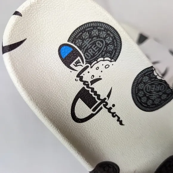 Champion X Oreo Slides M9 Limited Edition All Over Cookie Print Sandals Slidders