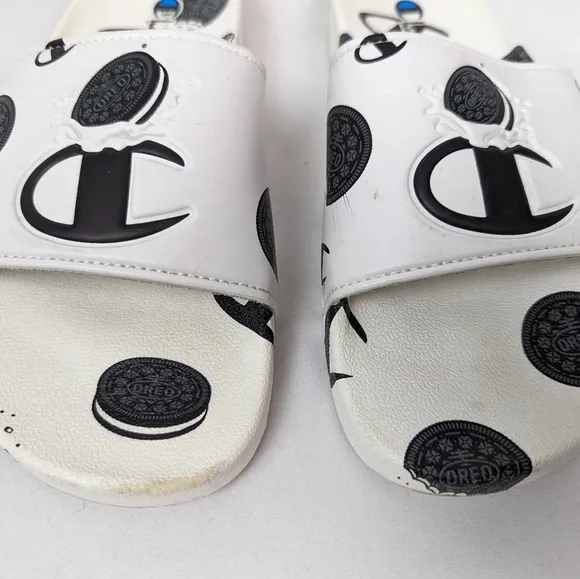 Champion X Oreo Slides M9 Limited Edition All Over Cookie Print Sandals Slidders