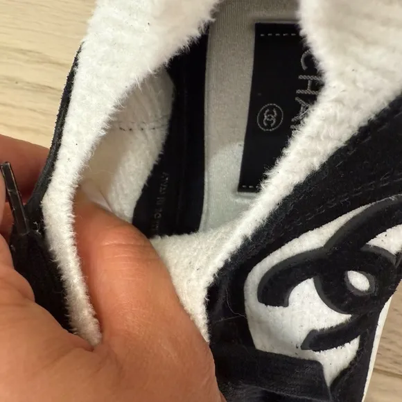 Chanel Black and White Sneakers