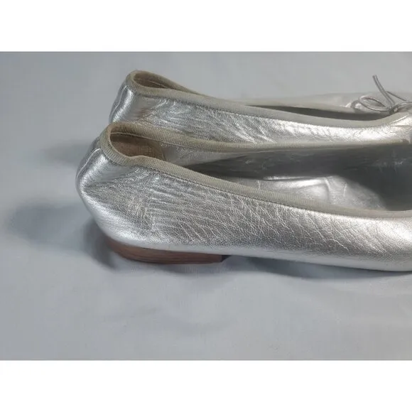 Chanel Gold Metallic Ballet Flats EU Size 42 US 10 G02819 Made in Italy