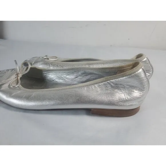 Chanel Gold Metallic Ballet Flats EU Size 42 US 10 G02819 Made in Italy