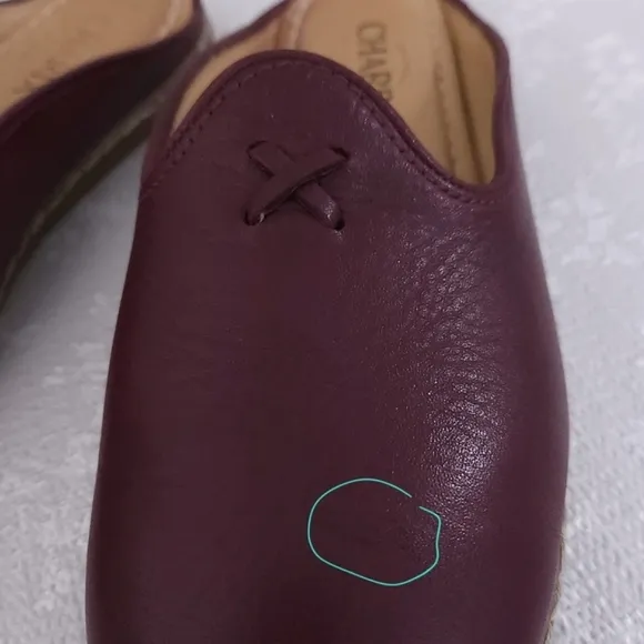 CHARIX Bordeaux Leather Mules