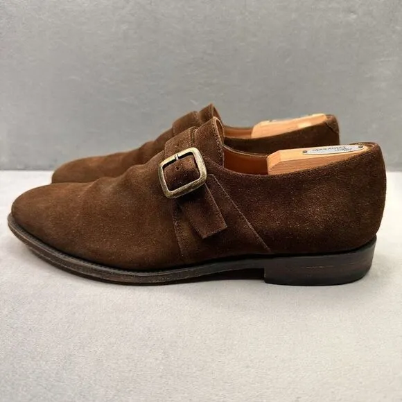 Charles Tyrwhitt Mens Size 10 (UK 9) Loafers Brown Leather Dress Shoes Buckle