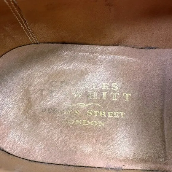 Charles Tyrwhitt Mens Size 10 (UK 9) Loafers Brown Leather Dress Shoes Buckle