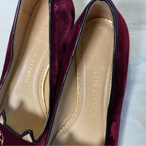 Charlotte Olympia Velour Cat Shoes