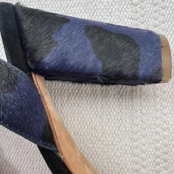Charlotte Stone Heels Sandals Blue Size 7