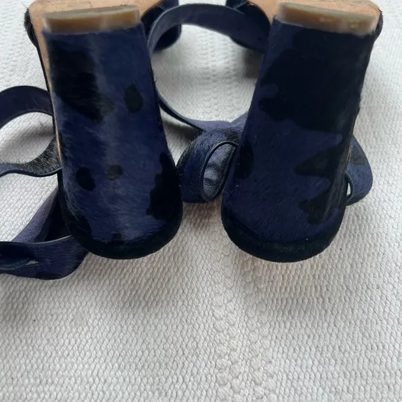 Charlotte Stone Heels Sandals Blue Size 7
