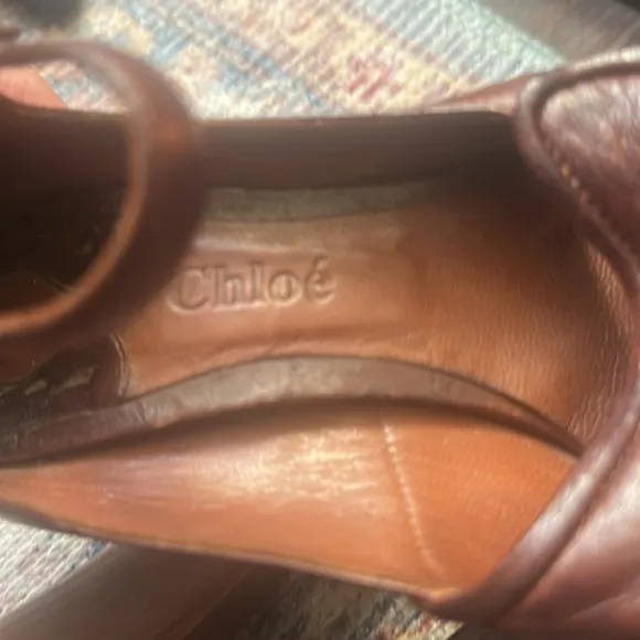 Chloe academia Shoes 9.5 Pump Peddle Leather Heels steampunk