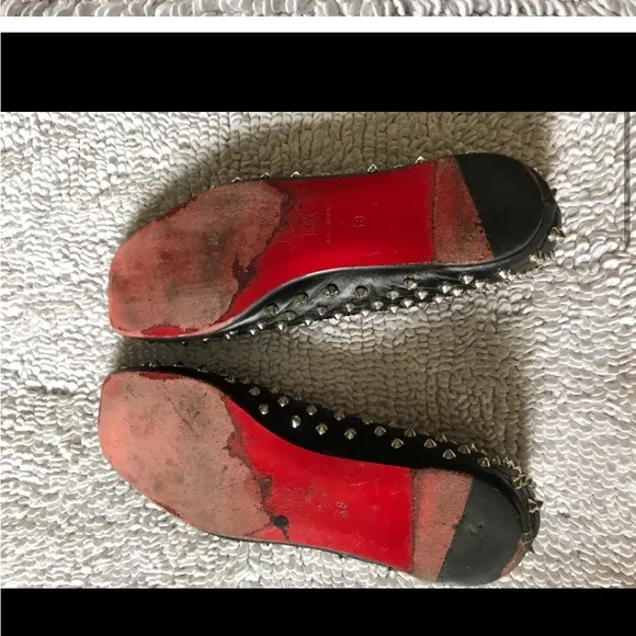 Christian Louboutin Black Flats Timeless Design