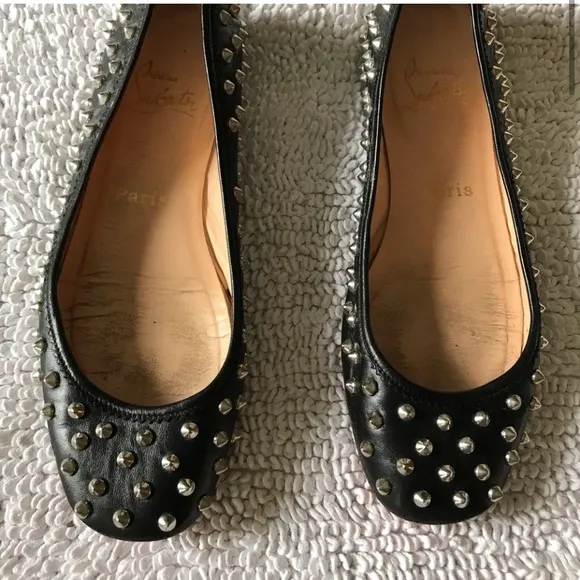 Christian Louboutin Black Flats Timeless Design