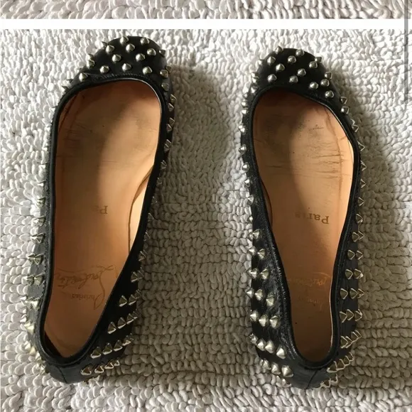 Christian Louboutin Black Flats Timeless Design