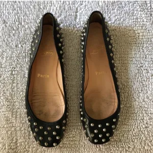 Christian Louboutin Black Flats Timeless Design