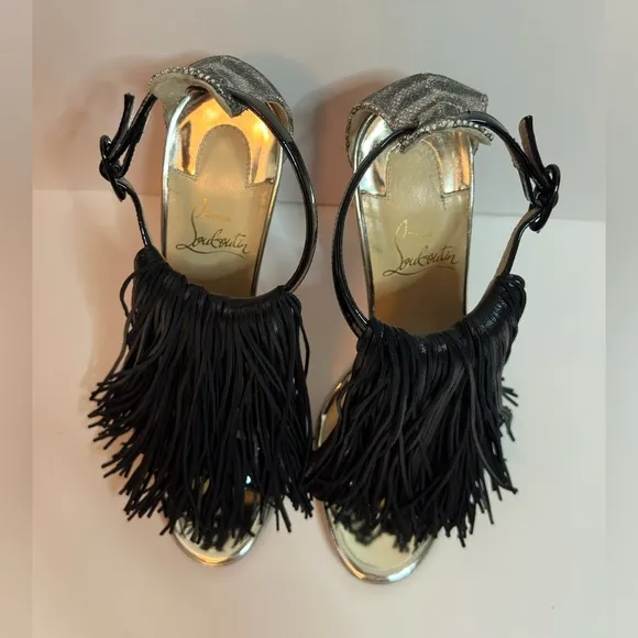 Christian Louboutin Fringe Sandals size 36 1/2